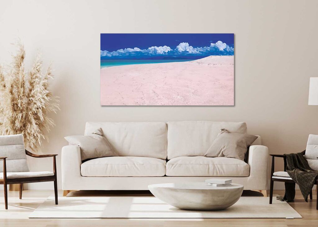 Whitsunday Sun Print on wall Christine Woods Wild Wood Art Print